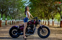 Girls on Motorcycle India