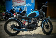 IND Suzuki 2 stroke 100 cc bobber by Dochaki Designs
