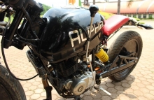 Alpha by The Custom House Bajaj Pulsar 220 Modified Hand Gear Shift Motorcycle