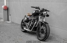 Brat-bob Modified Royal Enfield Classic Motorcycle Customs Trissur Kerala