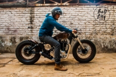 Modified Royal Enfield Electra Bobber by Bull City Customs