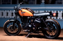 CHIEF - BRATROD series -Royal Enfield Cafe Racer Modified BulleteerCustoms Bangalore