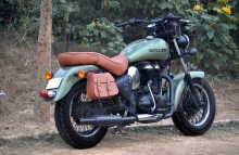 Modified Royal Enfield Classic 500 (battle green) by Puranam Designs