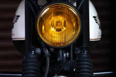 Einhorn Modified Hona Unicorn Cafe Racer Yellow Headlight Glass by Eimor Customs Motorcycle