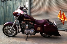 Custom Bagger Motorcycle in India Modified Harley Davidson Superlow Dochaki Design