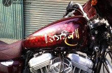 Indian Bagger on Harley Davidson Superlow Dochaki Design