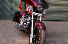 Modified Bagger on Harley Davidson Superlow