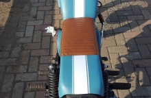Modified Hero Honda Karizma Cafe Racer Brat Brown Seat by Incendiary Motorcycles