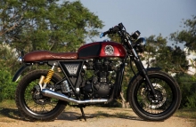 Modified Royal Enfield Continental GT Cafe Racer by Eimor Customs
