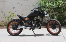 Modified LML CRD 100cc Bobber by Two Brothers Customs Baroda Gujrat