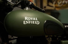 Military Green Royal Enfield Classic paint by Eimor Customs