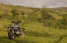 Modified Continental GT Scrambler Nomad Motorcycle