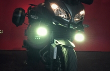 Custom Kawasaki Versys 650 LED lights