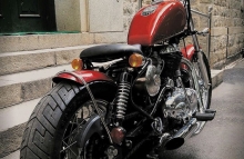 Modified 500cc Royal Enfield Bobber by Bulleteer Customs Bangalore
