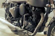 Royal Enfied Bobber Modification Exhaust Wrapper