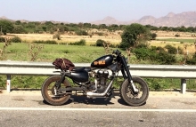 Modified Royal Enfield 350cc Bobber by 10 mile customs Jaipur