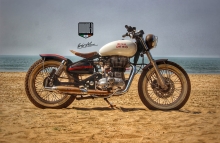 Royal Enfield 500cc beach tracker by Inline3 Custom Motorcycles