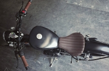 Custom Royal Enfield Modified Bobber Seat Featured Photo