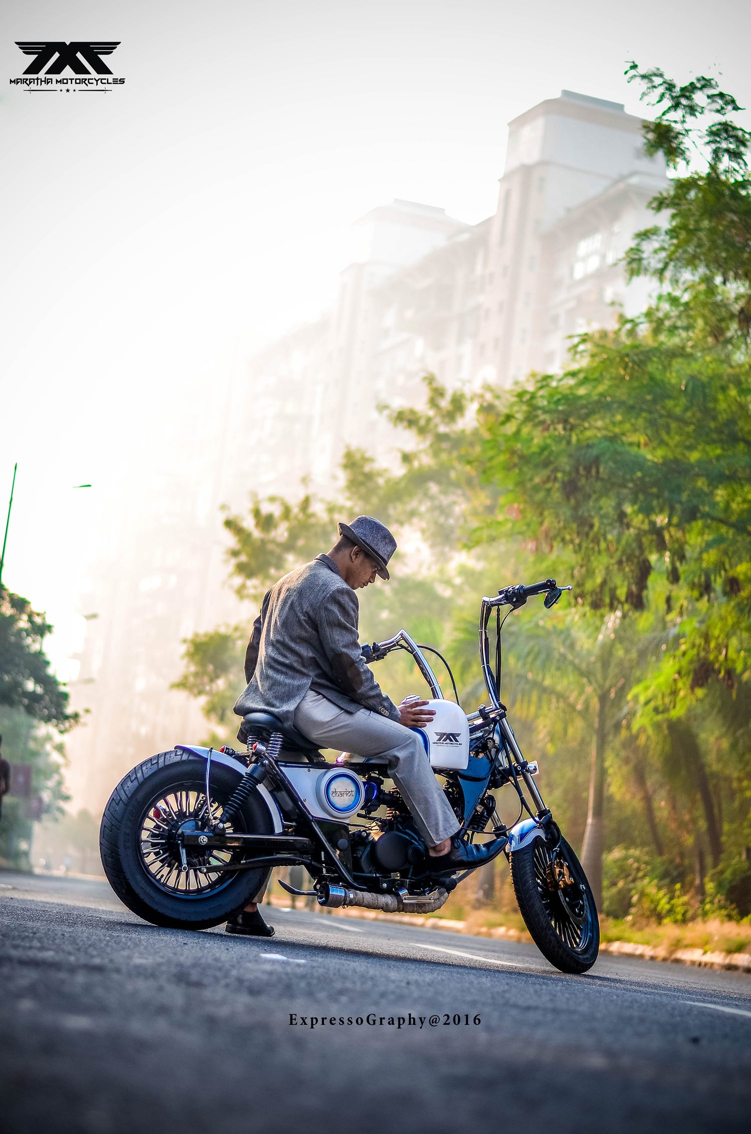 Softtail bobber  based on Bajaj Avenger by Maratha Motorcycles 
