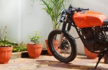 Bajaj Pulsar Cafe Racer Modification by Furious Customs Maharashtra