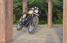 Bajaj Pulsar Modified Café Racer by The Hustler Moto Jaipur