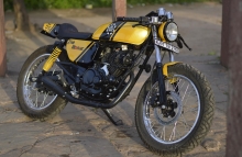 Bajaj Pulsar 150 Café Racer Modification in India Jaipur by The Hustler Moto