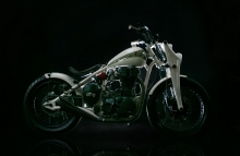 Modified Viking ~ A scratch built Royal Enfield Bobber by Vega Choppers