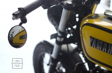 Yamaha FZ Cafe Racer Bar End Handlebar Mirror by Gear Gear Motorcycles Modification