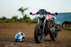 Modified Yamaha FZ Cafe Racer Joat Moto Customs Pune India