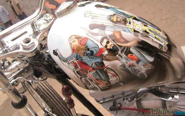 bike petrol tank painting