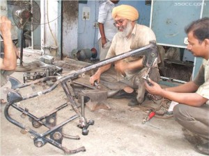 Restoring the Royal Enfield Body Frame