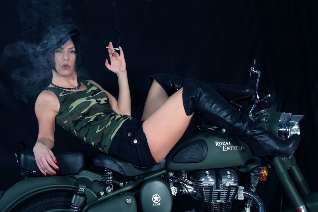 Sexy-Girls-On-Royal-Enfield-Motorcycle-HD