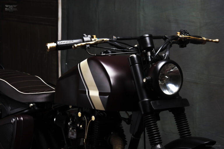 Royal Enfield Machismo AVL Scrambler by Bull City Customs