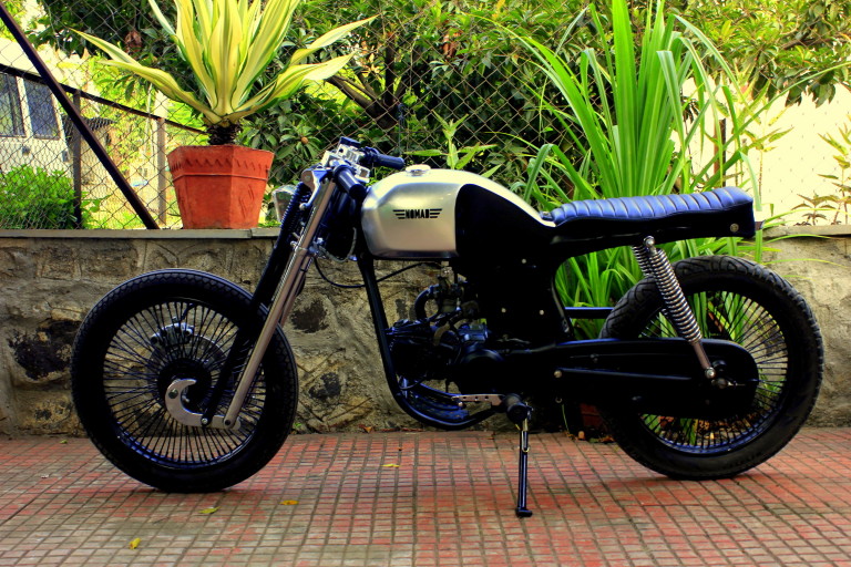 ‘Super Strange’ cafe racer on a Hero Honda CD100 !