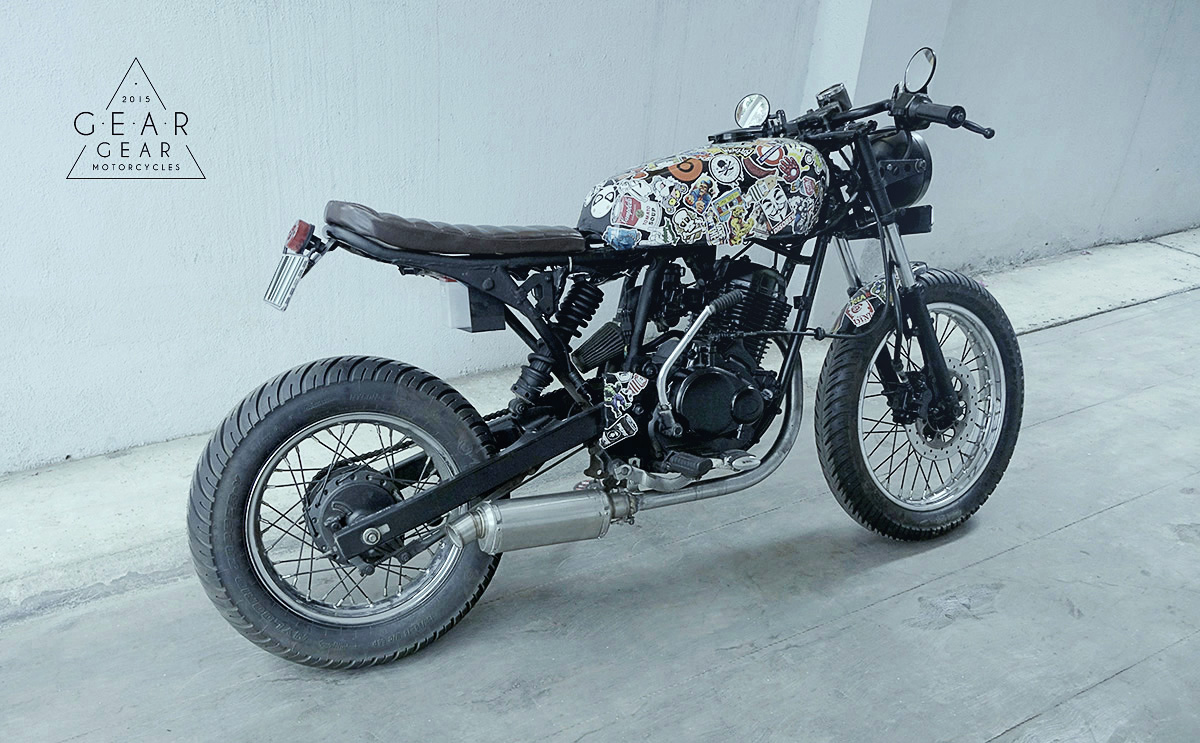 Modified_Bajaj_Pulsar_Cafe_Racer_Mono_Shocker_Gear_Gear_Motorcycle_Bangalore_India