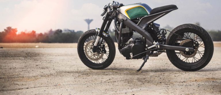 Tony535 ~ Royal Enfield heart into Yamaha delta box frame