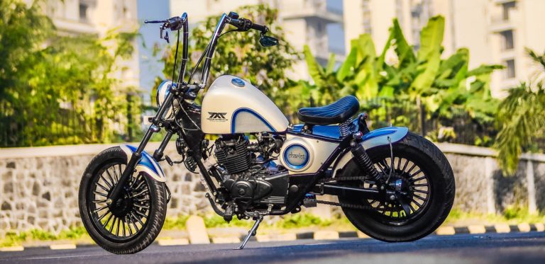 Softtail bobber based on Bajaj Avenger by Maratha Motorcycles
