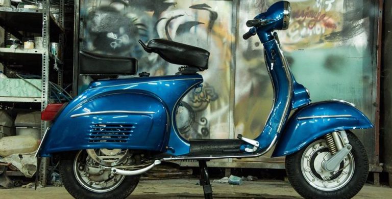 Restored 1982 Bajaj Chetak Scooter by Eimor Customs