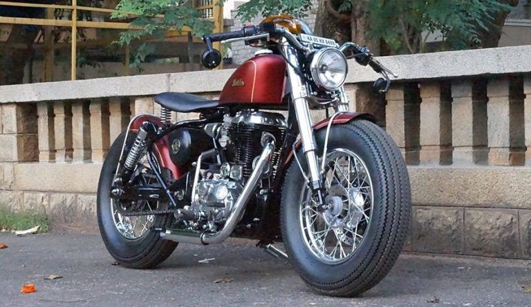 Haider ~ Royal Enfield Bobber by Bulleteer Customs