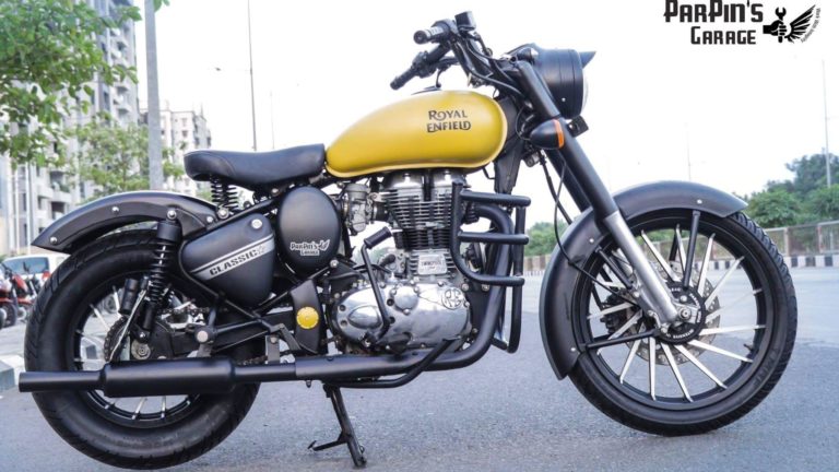 Matte Yellow Royal Enfield Classic by ParPin’s Garage