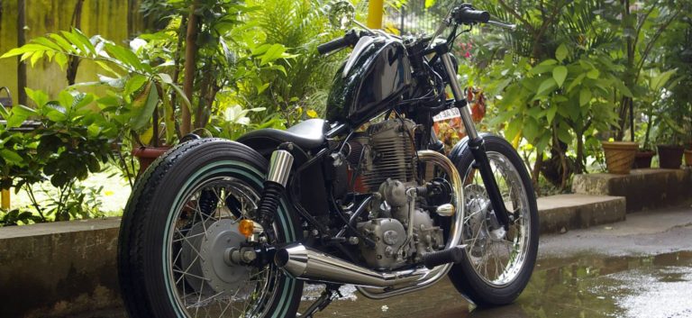 Old School Brat Bobber by Lazybone Motorcycles