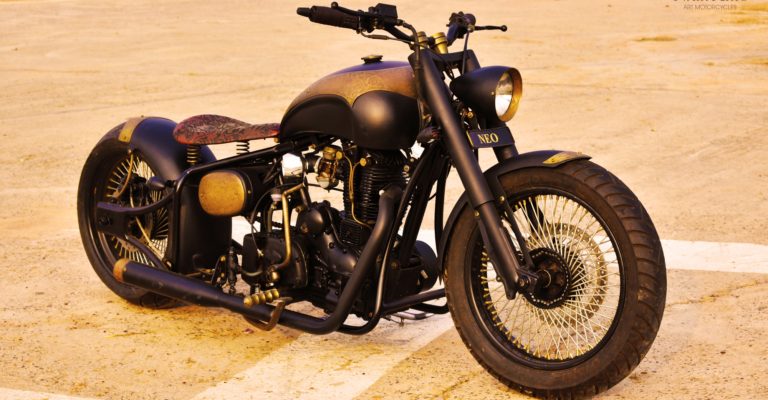 Artistical conversion of a Royal Enfield Thunderbird ~ Nair Arts