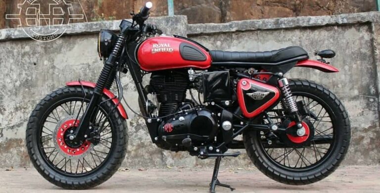 Royal Enfield scrambler by Haldankar Customs