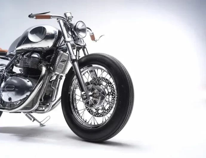 Bandit9 custom Royal Enfield 650 aircraft-inspired design