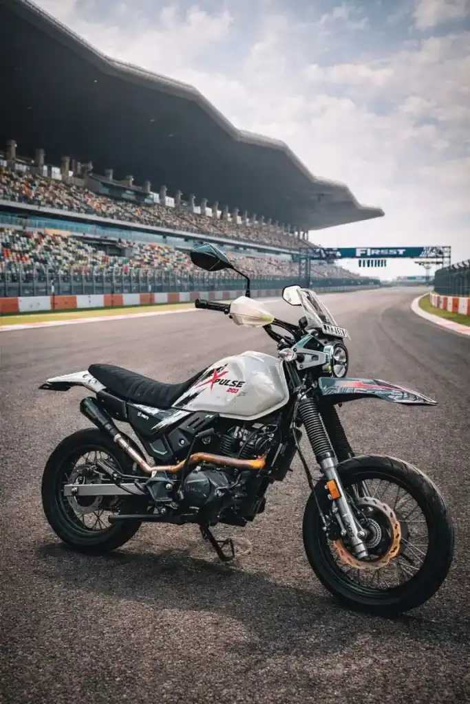 Xpulse custom build featuring minimalist design by Bombay Custom Works