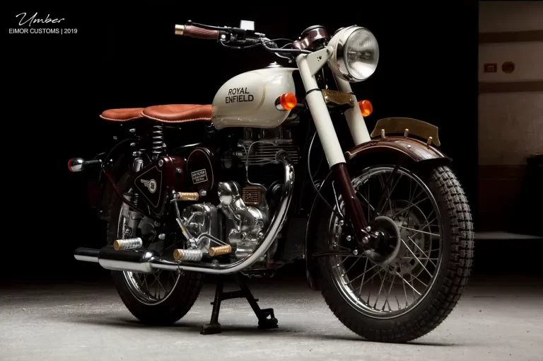 UMBER custom Royal Enfield Standard 350 built by Eimor Customs