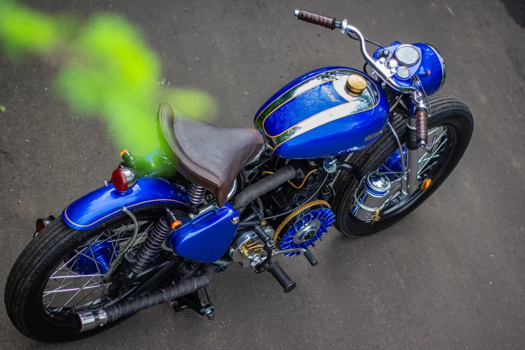 Vintage-inspired diesel Royal Enfield Bullet 350 custom build