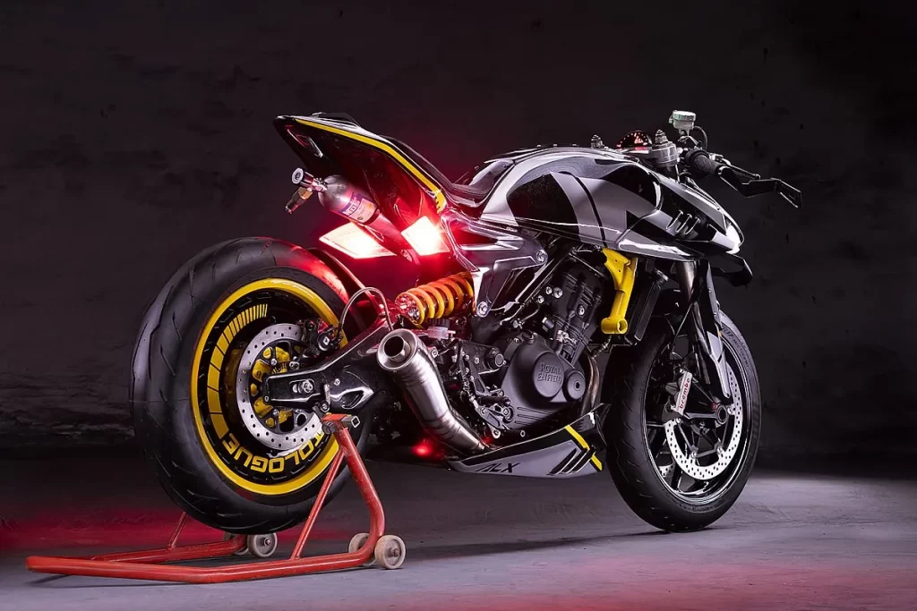 Royal Enfield Guerrilla Concept displayed as a design prototype