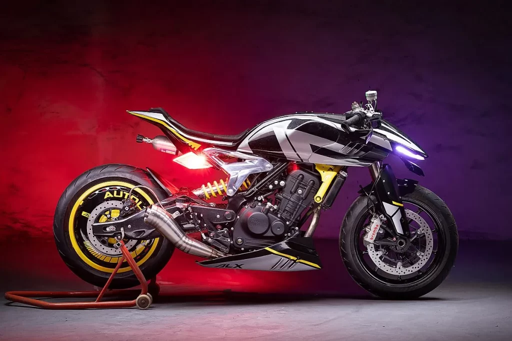 Modern Royal Enfield Guerrilla Concept showing future design direction