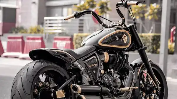 Neev Motorcycles Interceptor 650 cruiser with extended wheelbase